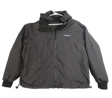 Icearmor by Clam XL Coat Black Reversible Hooded Zip Pockets