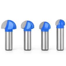 4Pcs Cove Box Cemented Carbide Router Bit for Woodworking, MDF and Plywood, 1...