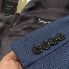 J Crew Ludlow Blazer 40L Ludlow Four Season Tollegno Wool Sport Coat Jacket Blue