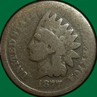 1877 Indian Head Cent Choice Almost Good AG+/G Coin #40486