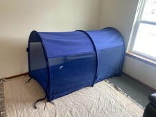 Alvantor Mosquito Net Twin Size Bed Pop-up Portable Canopy Tent Navy Blue Mesh