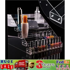 6 Tier Ladder Riser Rack Acrylic Stand for Nail Polish Ink Eyeglasses Display US
