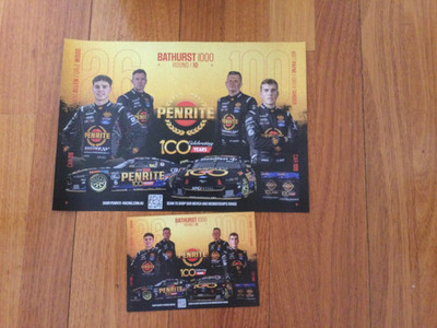 Penrite Racing 2025 Repco Bathurst 1000 Penrite Racing poster plus drivers card Payne ...