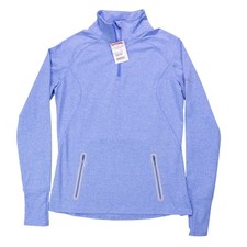 NWOT Under Armour Cold Gear Reactor 1/4 Zip Womens M Blue Pullover Semi Fitted