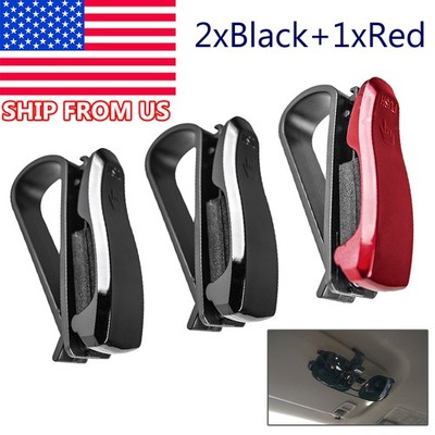 Car Auto Sun Visor Glasses Sunglasses Ticket Holder Clip Accessories Sunglass x3