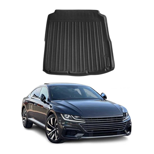 Kofferraumwanne Laderaumwanne FüR Vw Arteon 2017-2024 Gummi Tpe Schwarz-image