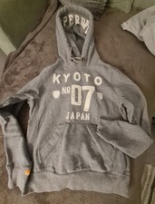 Grey Superdry Hoodie Size Large ***