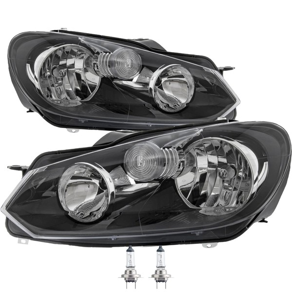 Scheinwerfer Set FüR VW Golf VI Bj. 11/08->> Inkl. Motor H7+H15 Lampen VRP-image
