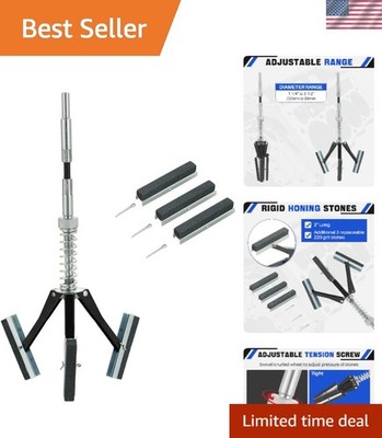 Adjustable Engine Hone Cylinder Tool with 220 Grit for Efficient Carbon Removal