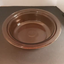 Corning Ware Vision V-33-B Amber 2.5 Qt Round Ribbed Casserole No Lid NICE!!