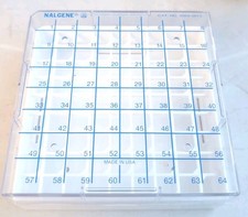 15ea NALGENE 64-Place Microcentrifuge Tube Racks for 1.5mL Tubes 