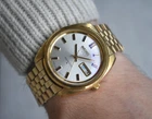 January 1968 Seiko Men's Watch Gold Automatic Bracelet Day Date Sealion