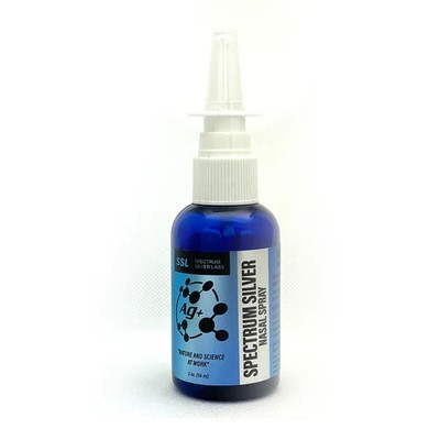 Spectrum Silver Nasal Spray Ionic Nano Water Solution Spray 45 PPM  AG+ 2 floz