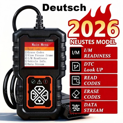OBD2 Diagnosegerät Deutsch KFZ Scanner Fehler auslesen/löschen NEU ink. Versand