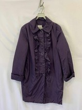 Moschino Cheap And Chic Purple Ruffle Front Coat Jacket Women’s IT 38 US 4 #17