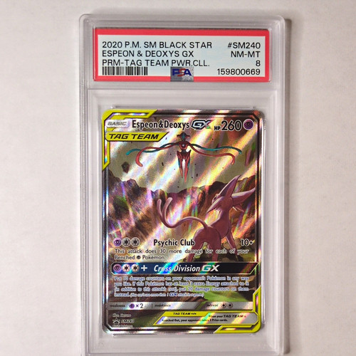 Espeon & Deoxys-GX graded PSA 8 for sale on eBay