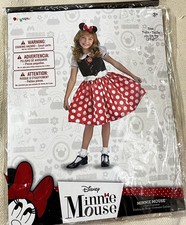 Disney Minnie Mouse Costume Dress Toddler Girls 3T-4T Classic Halloween Disguise