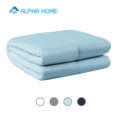 ALPHA HOME Weighted Blanket for Adults 60''x80'', 15lbs, Glass Bead Deep Pressure Blanket