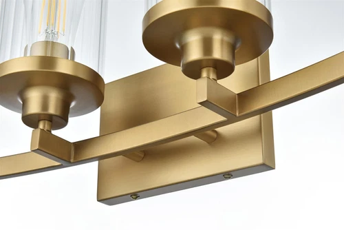 Living District Thane 25" Wall Sconce In Satin Gold - Picture 4 of 8