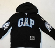 GAP Star Wars Toddler Boys Zip Up Hoodie 18-24 Months Black