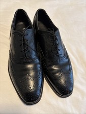 Bostonian Men's Wingtip Oxford Dress Shoes Size 10.5 D/B Leather Black USA Made