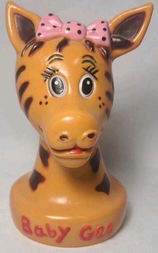 Vintage Rare Toys R Us Baby Gee Coin Bank ~ Used