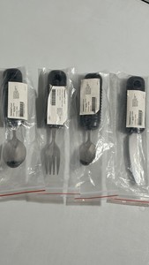 4 Pc Sammons Preston Sure Grip Handle Aid Utensil Knife Fork Teaspoon Tablespoon
