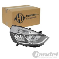 Diederichs Halogen Scheinwerfer Mit LWR Chrom Rechts FüR Renault Clio | 4416086