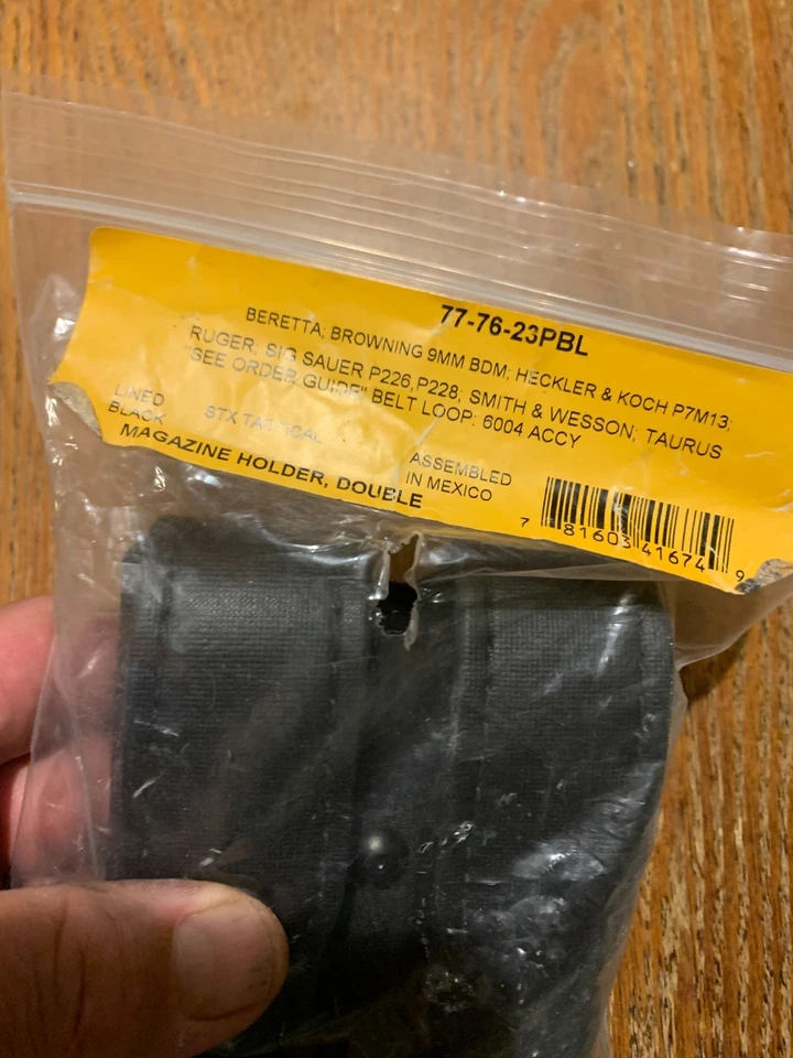 Safariland STX Tactical Double Magazine Pouch Double Stack Magazines 9/40 - Image 3 of 4