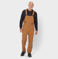 Duluth Men's DuluthFlex Fire Hose Bib Overalls - Brown