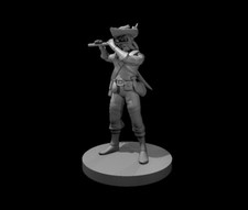 Human Male Bard with Flute 28mm Scale DND D D Tabletop Miniature