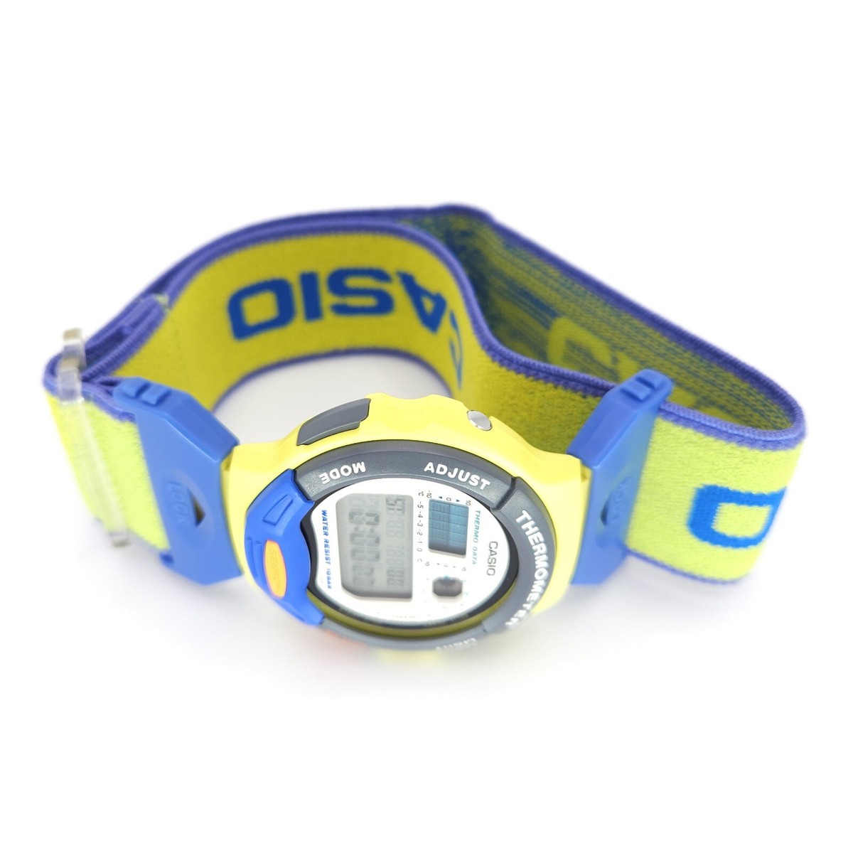 NOS CASIO TSX-1200 THERMOMETER WR 100M VINTAGE DIGITAL WATCH JAPAN