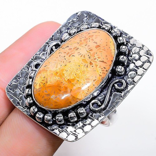 Pendentif en corail - rouge et argent 925, en forme de coeur
