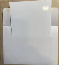 100 Qty) HP Print 5x7 Photo paper with envelope (10 Packs Of 10) White