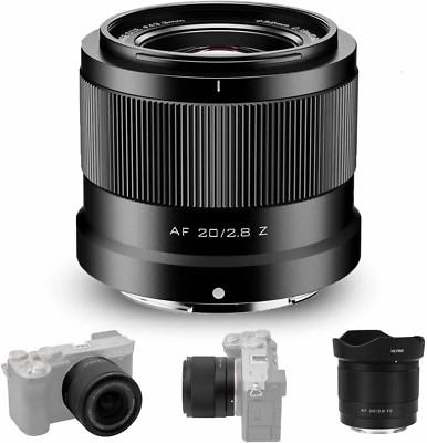 VILTROX 20mm F2.8 Full-Frame Wide Angle Auto Focus Lens for Nikon Z mount Camera