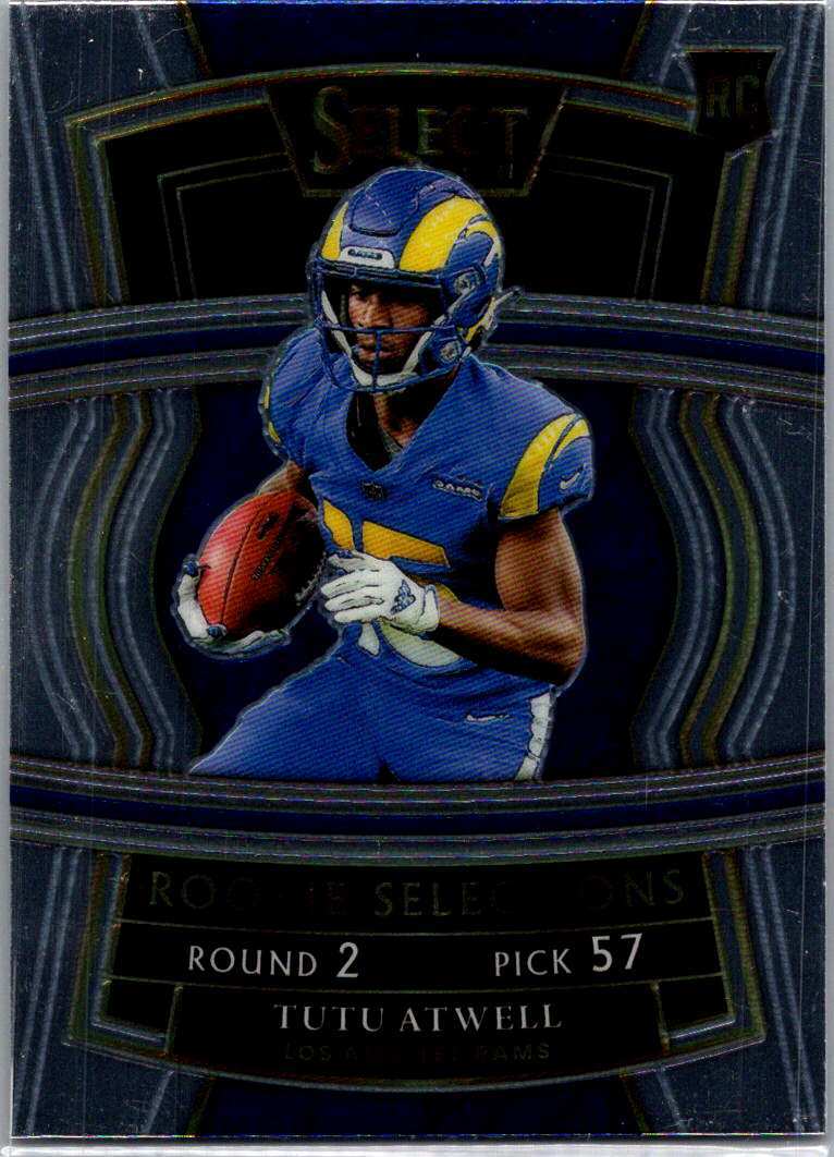 Tutu Atwell 2021 Panini Select #RS-22 Panini Rookie Selections Los Angeles Rams