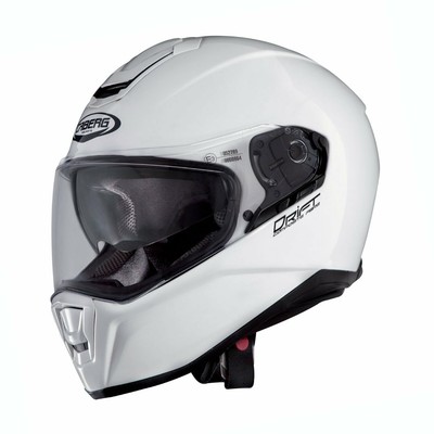 Caberg Drift Motorcycle DVS Sun Visor DD Anello Full Face Helmet - Gloss White