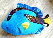 Ty Beanie Boos Aqua Fisch 24cm Glubschi blau multicolor Stofftier Plüschtier 