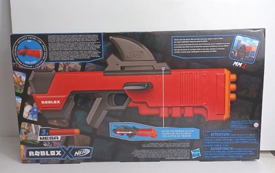 New~Nerf Roblox MM2 Shark Seeker Giant Dart Blaster Red Gun Nerf Power Toy