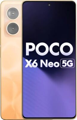 POCO X6 Neo 5G (Martin Orange, 12GB RAM, 256GB Storage)