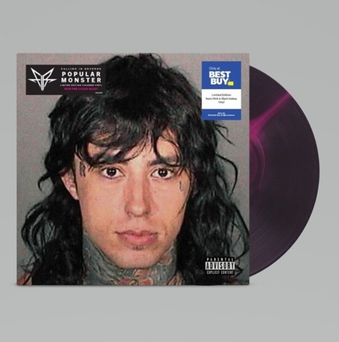 Falling In Reverse Popular Monster Neon Pink and Black Galaxy Colored Vinyl LP prezzo ebay