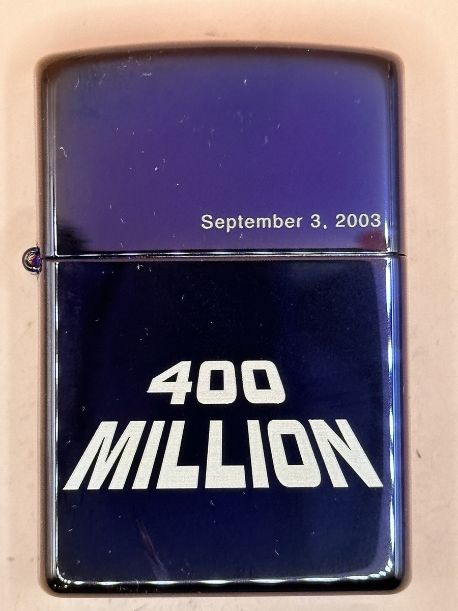 400 MILLION ライター 2003年製　zippo 400 MILLION ライター 2003年製 zippo Vintage 2003 400 Million High