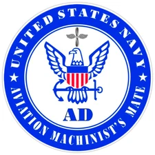 US Navy Aviation Machinist's Mate Bumper Sticker Military Vinyl Soldier Decal 5"