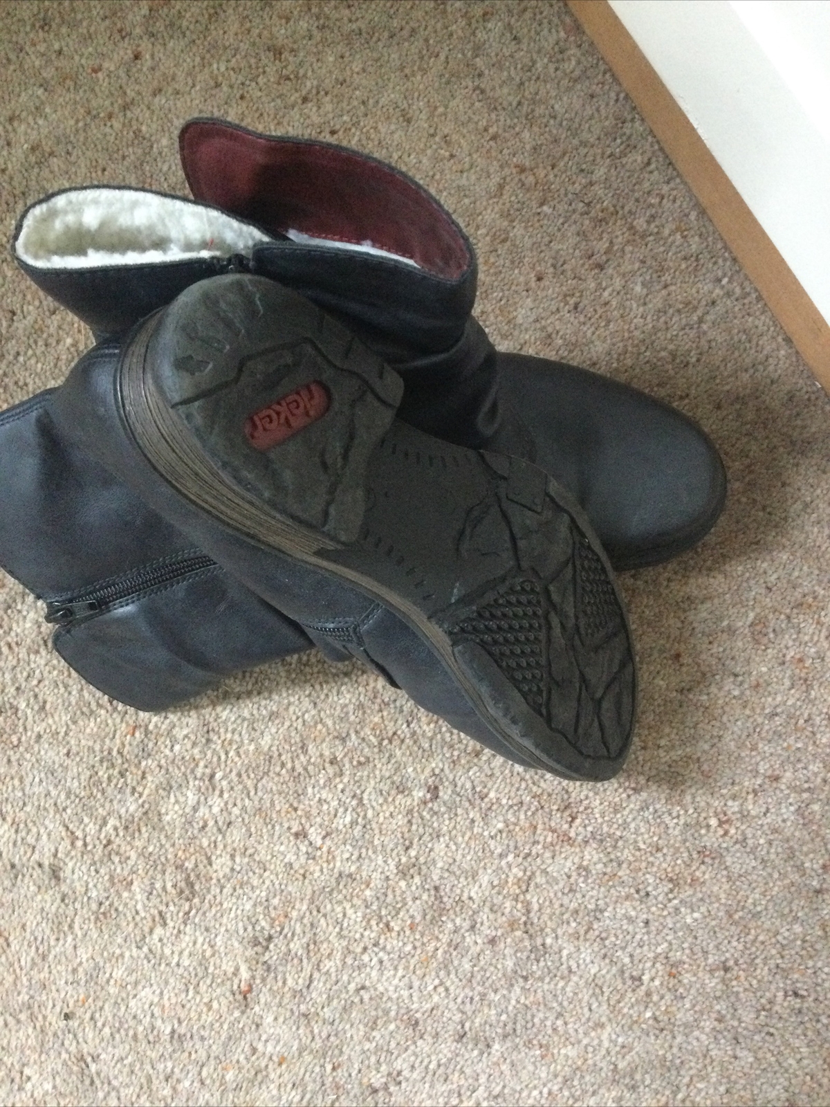 rieker womens boots size 7 / 41 Blue eBay