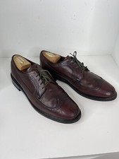 Vintage Howes Oak Men's Size 12 D Wingtip shoes Made In USA Burgundy Brown