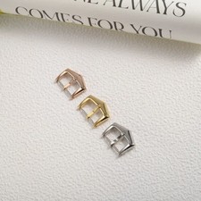 16 18mm Stainless Steel Pin Clasp Buckle For Patek Philippe Watchbands Silver