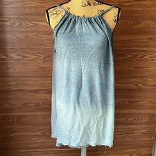 Ecote Urban Outfitters Boho Sleeveless Lagenlook Small Dress Blue Dip Dry Ombre