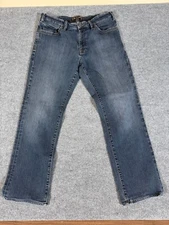 34 HERITAGE CHARISMA RELAXED STRAIGHT JEANS DARK COMFORT DENIM SIZE 38X36 Casual