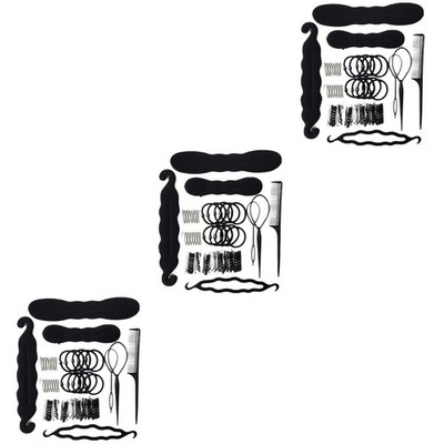 3 Pack Unordentlicher Brötchen -Haarclip Brötchen-Donuts Für Haarkinder