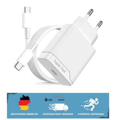 Schnellladekabel und 25W Ladegerät für Samsung Galaxy S25 S24 - Kompakt & Sicher